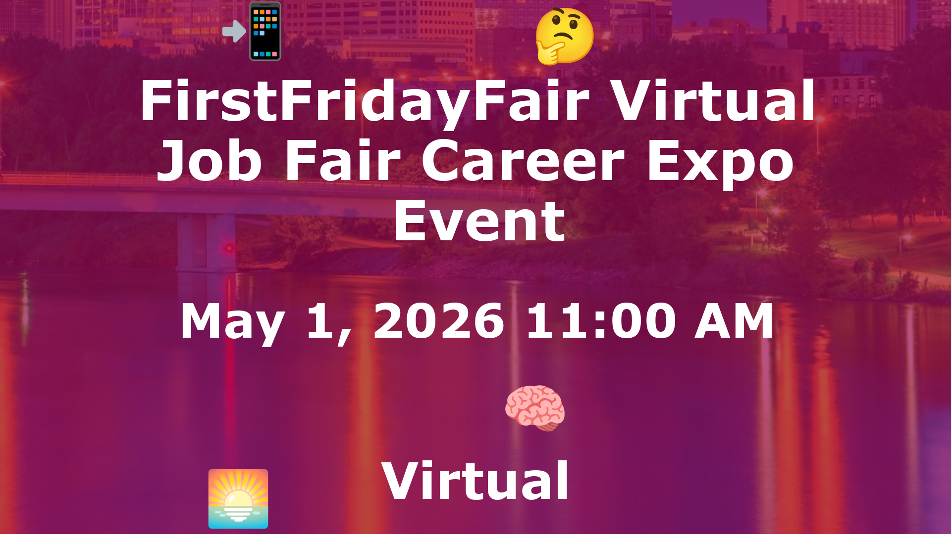FirstFridayFair Virtual Job Fair Career Expo Event event image